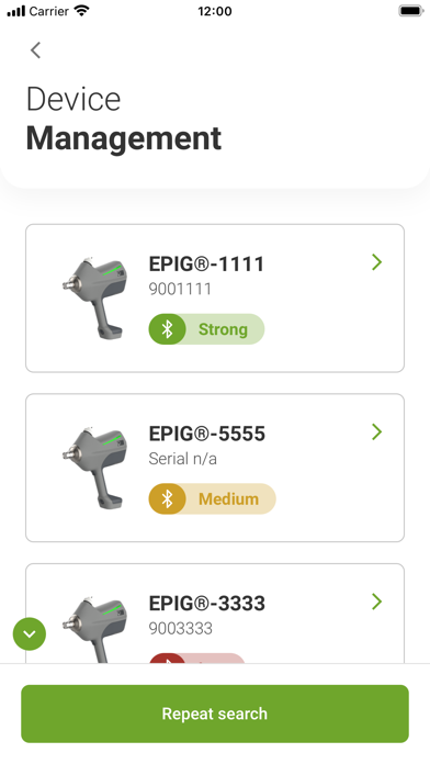EPIG® App Screenshot