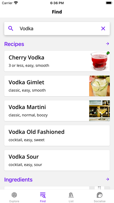 BarMaster - Cocktail Recipes Screenshot