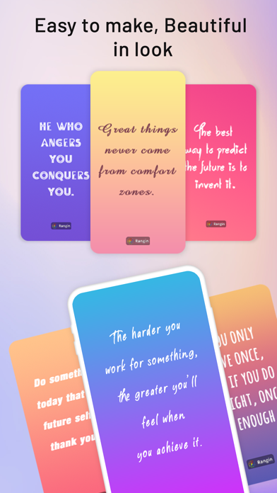 Screenshot #2 pour Rangin: Gradient status maker