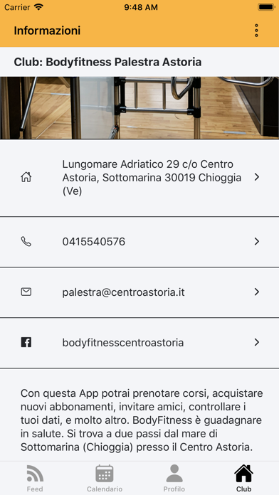 Body Fitness Palestra Astoria Screenshot