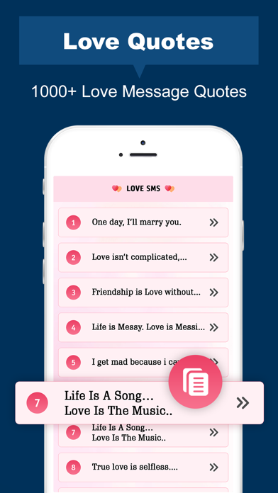 Love Messages and Quotes Screenshot