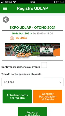 Game screenshot Registro Candidatos UDLAP apk