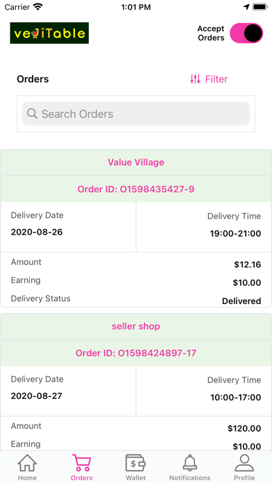 veJiTable Driver Screenshot