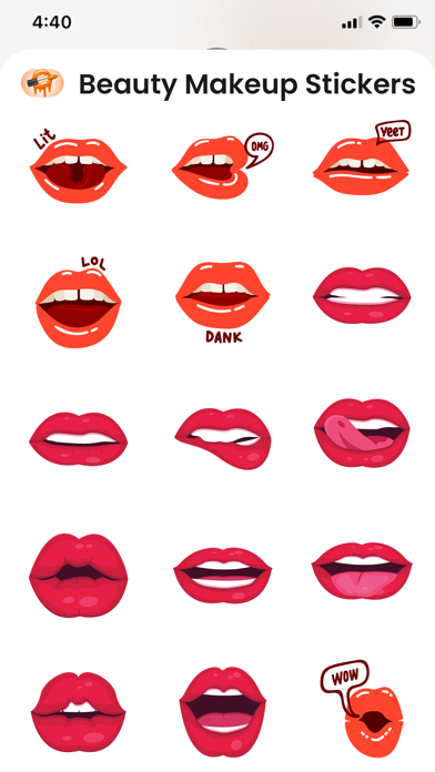 Beauty Makeup Stickers Screenshot