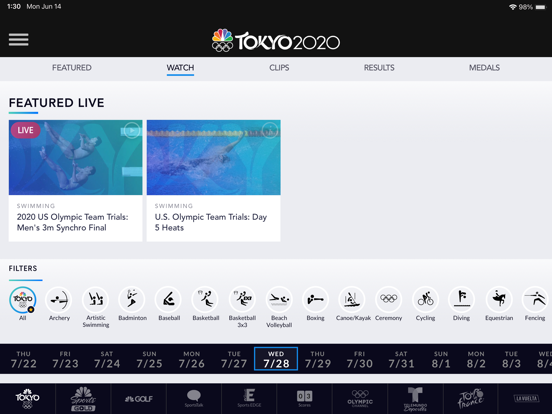 iPad Image of NBC Sports