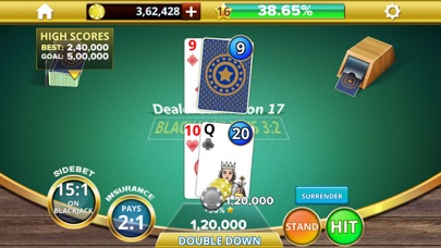 Blackjack 21 Casino Royale fun Screenshot