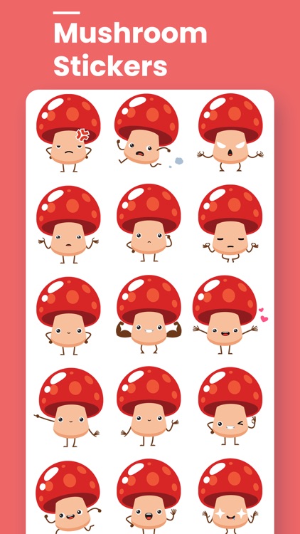Holiday Mushroom Stickers