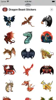 dragon beast stickers iphone screenshot 2