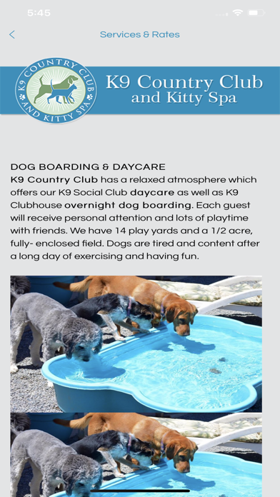 K9 Country Club & Kitty Spa Screenshot
