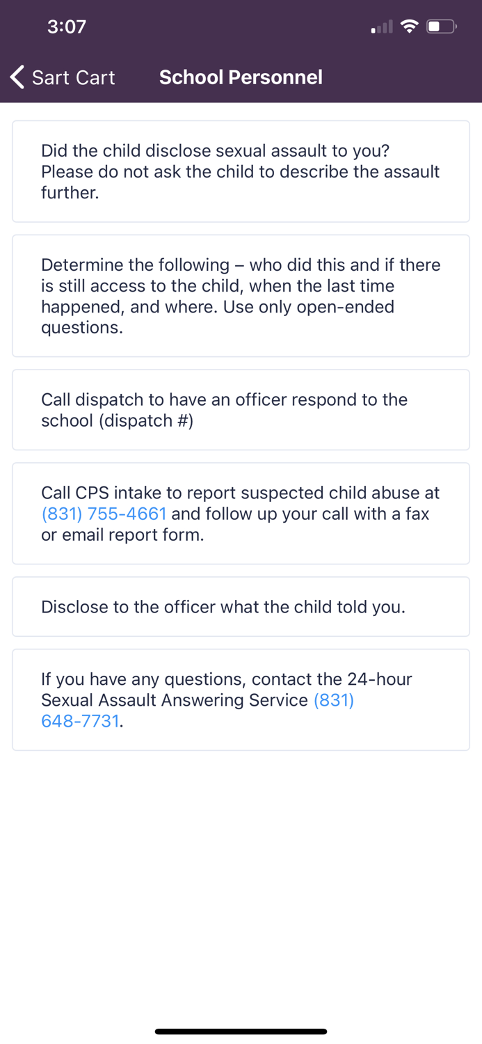 County of Monterey SART START