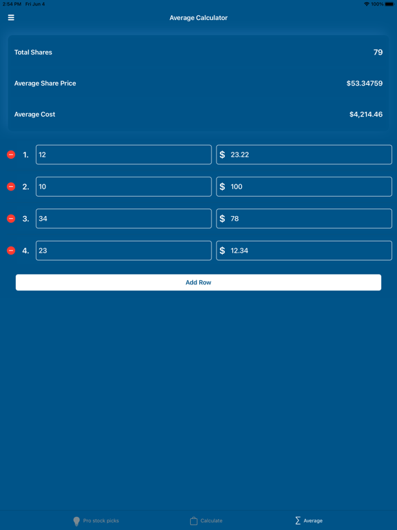 Screenshot #4 pour Stock Calculator Pro
