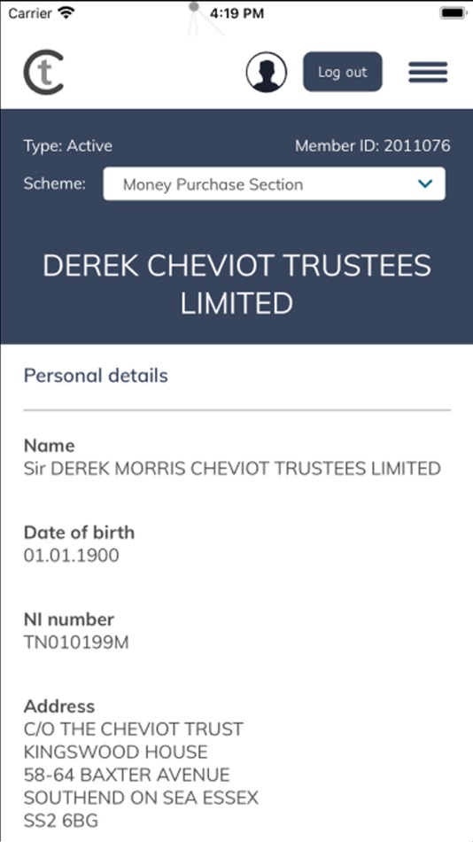 #3. Cheviot Dashboard (iOS) 由: Wordshop