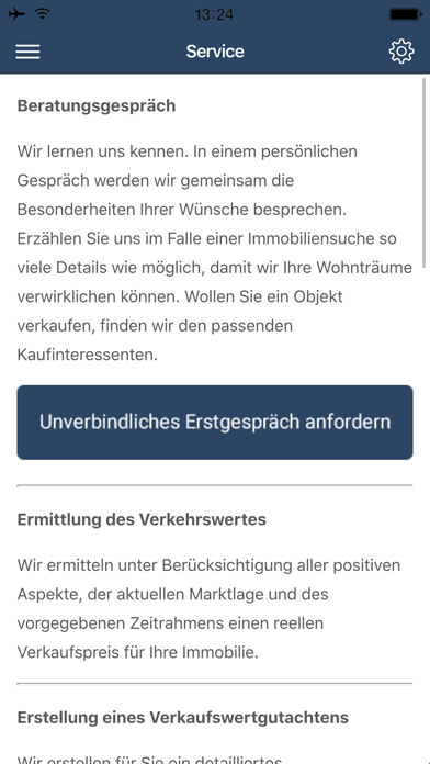 von Bohlen Immobilien Screenshot