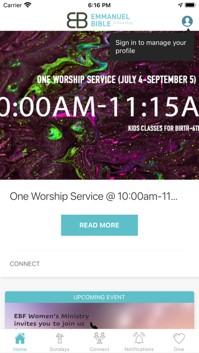 Emmanuel Bible Fellowship (WA) Screenshot