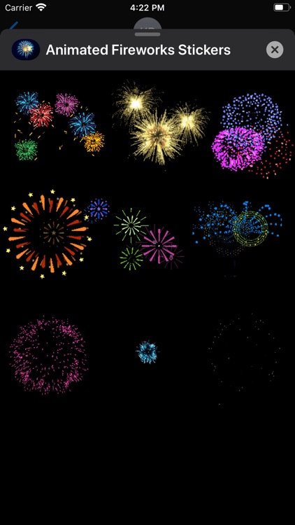 Animated Fireworks: Stickers screenshot-4