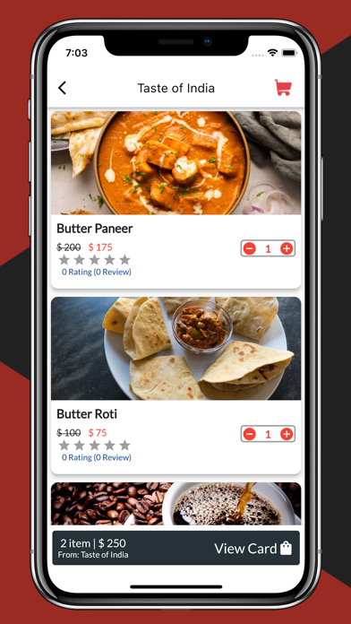 mRestaurant Screenshot