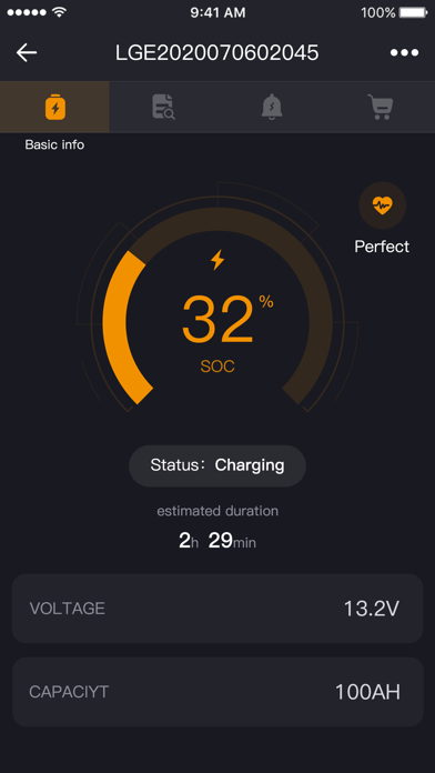 Wetac Battery Screenshot
