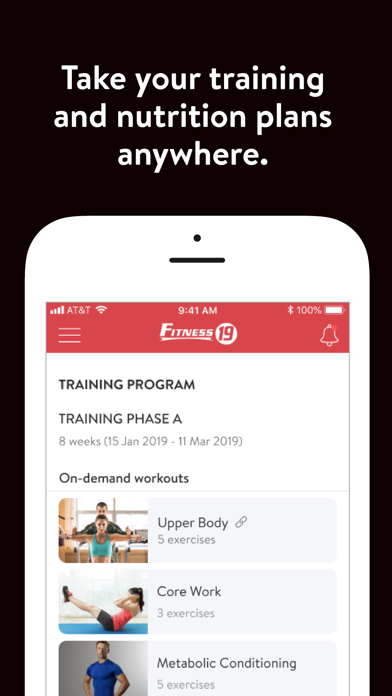 Fitness 19 Screenshot