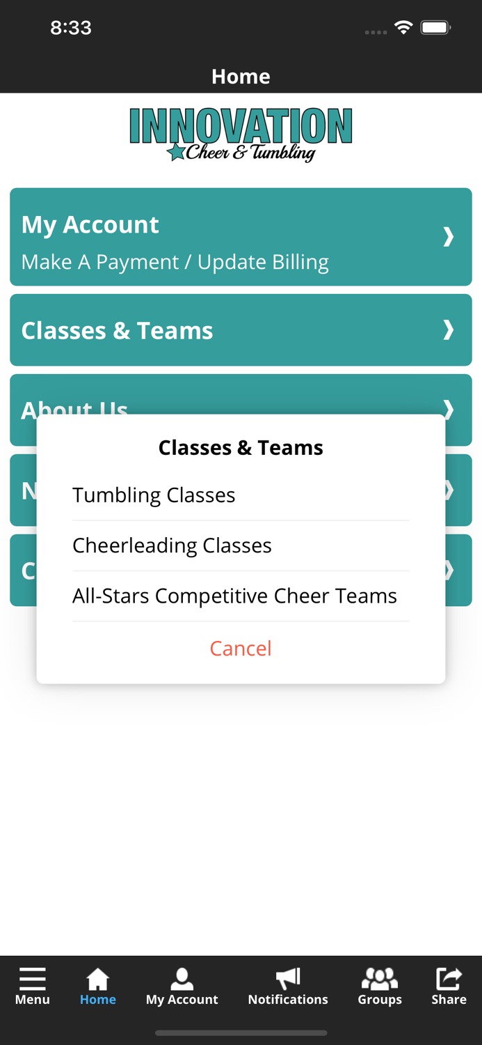 Innovation Cheer and Tumbling