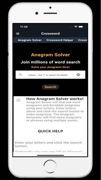 Anagram Crossword Solver Screenshot 2 - AppWisp.com Anagram Crossword Solver Screenshot 2 - AppWisp.com