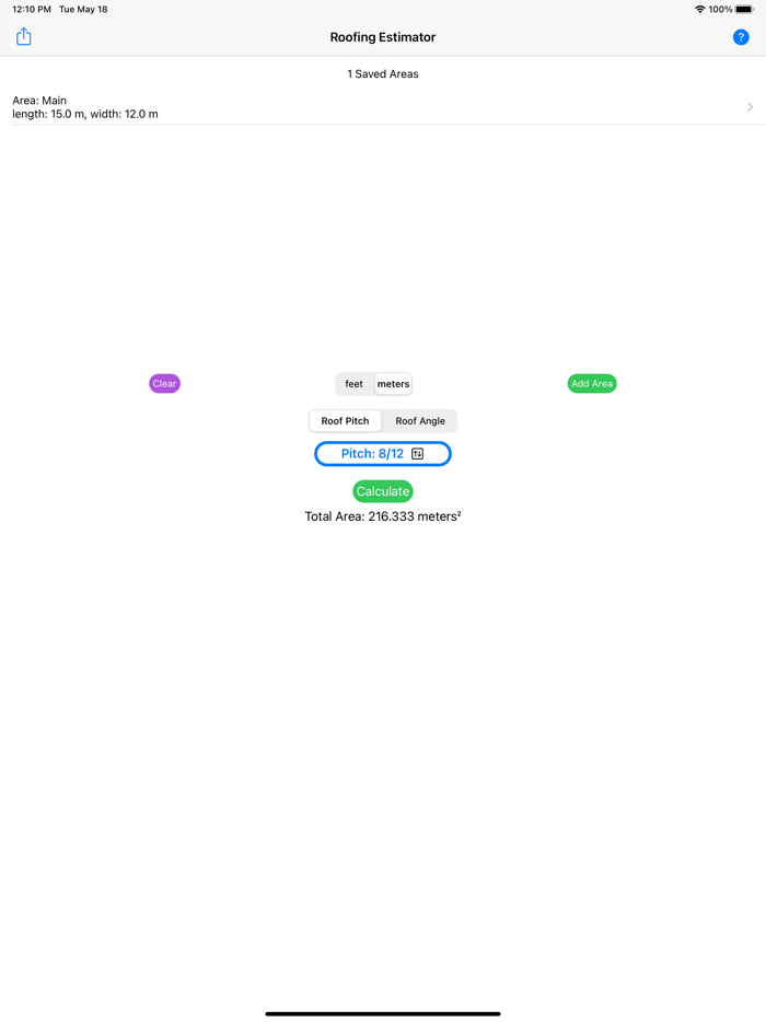Roofing Estimator