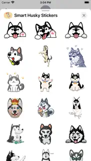 smart husky stickers iphone screenshot 2