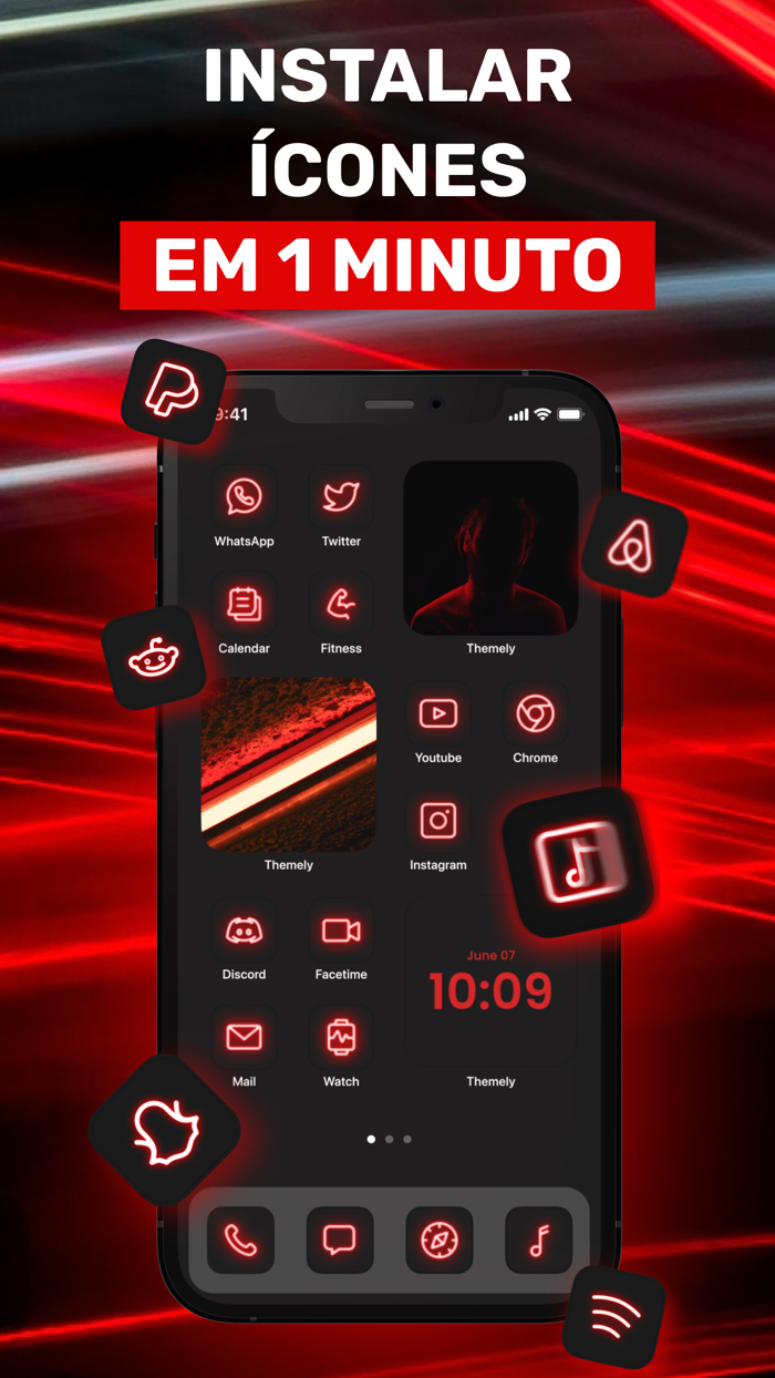 Themely Icones, Temas, Widget