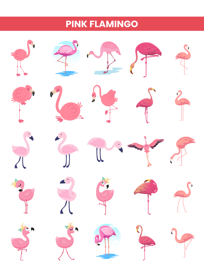 Pink Flamingo Stickers