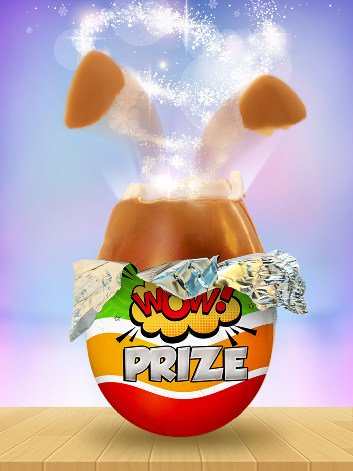 Surprise egg game for toddlers