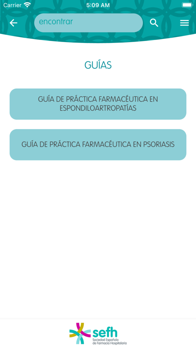 SEFH-Guías práct. farmacéutica Screenshot