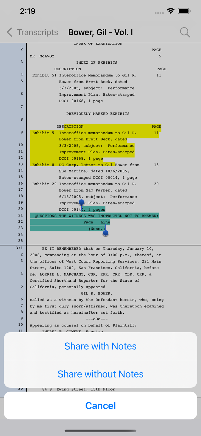 Case Notebook E-Transcript