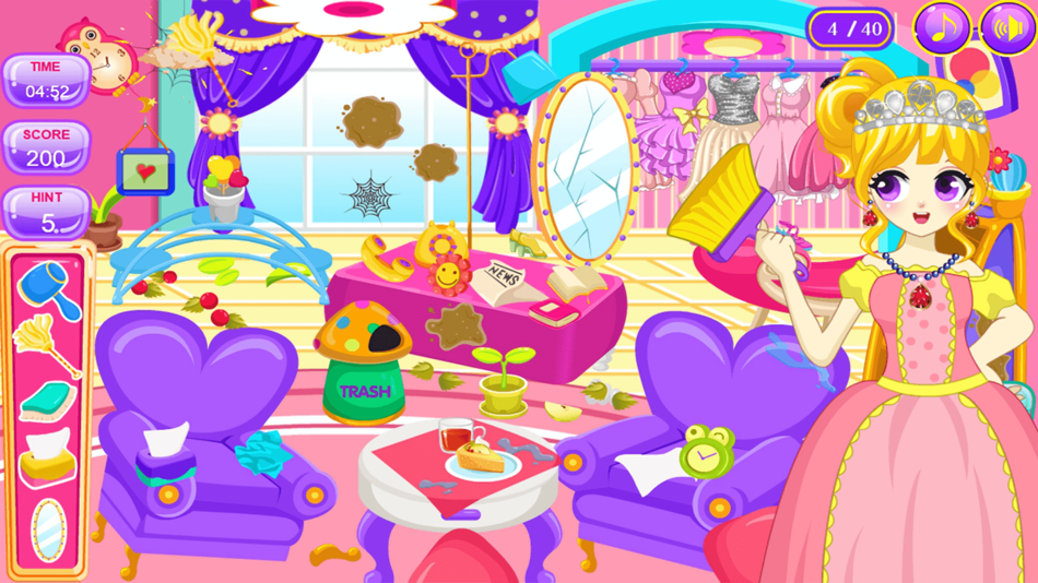 Princess Cleaning Rooms Game - 1.0.1 - (iOS)