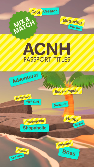 ACNH Passport Titles Screenshot