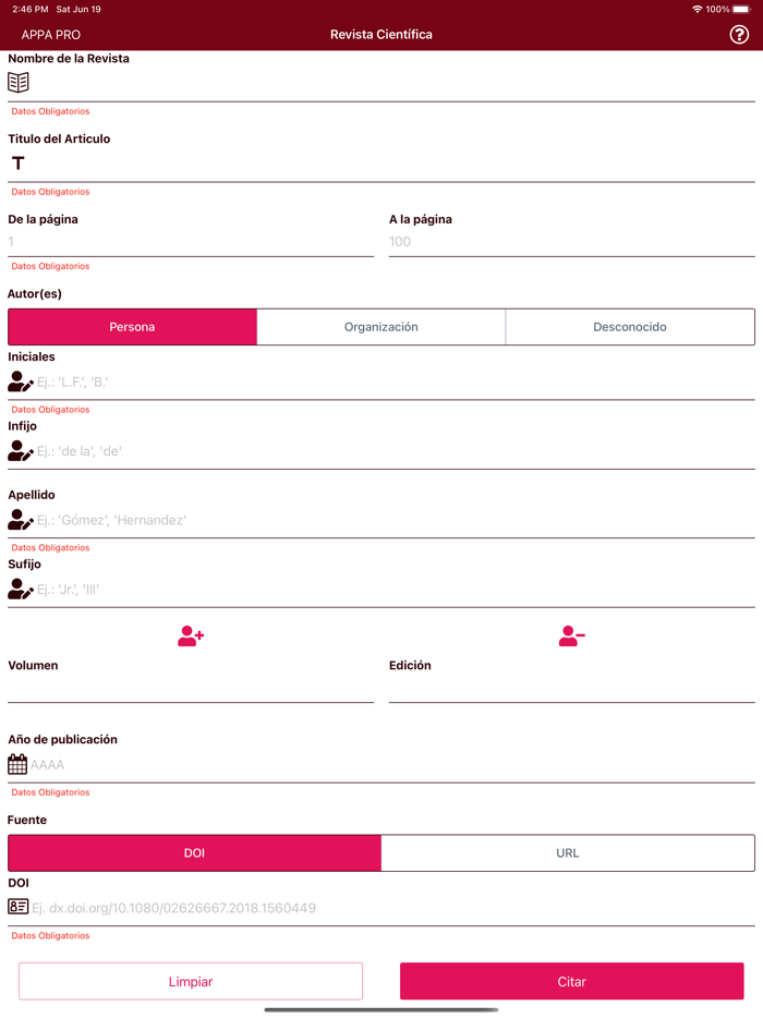 APPA PRO Citas formato APA