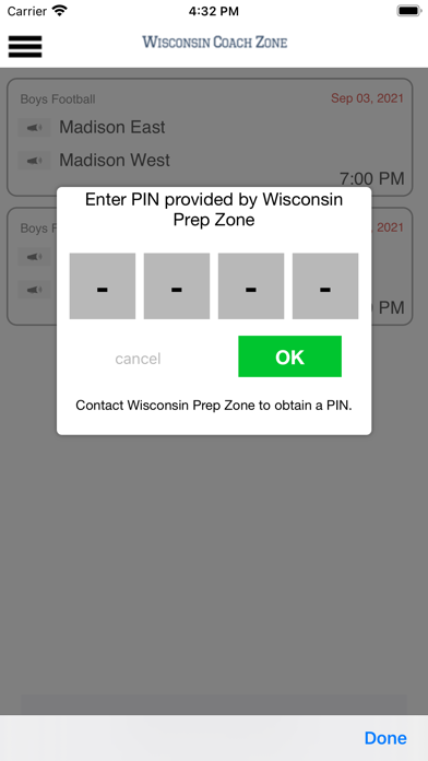 Wisconsin Coach Zone Screenshot