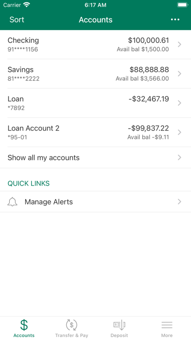 Evergreen Federal Bank Mobile Screenshot