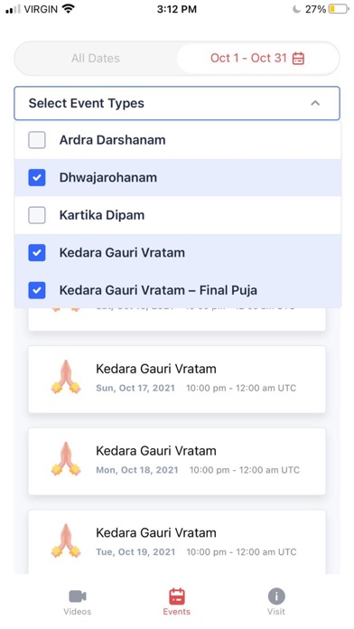 Sri Vidya Temple Screenshot