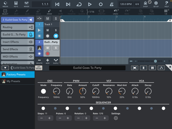 Screenshot #6 pour Euclid Goes to Party AUv3 Bass