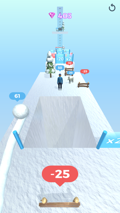 Snowball Effect 3D Screenshot