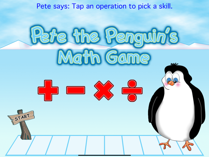 Pete the Penguins Math Game