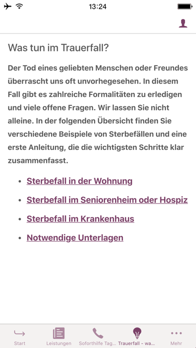 Bestattungen Karl Schumacher Screenshot