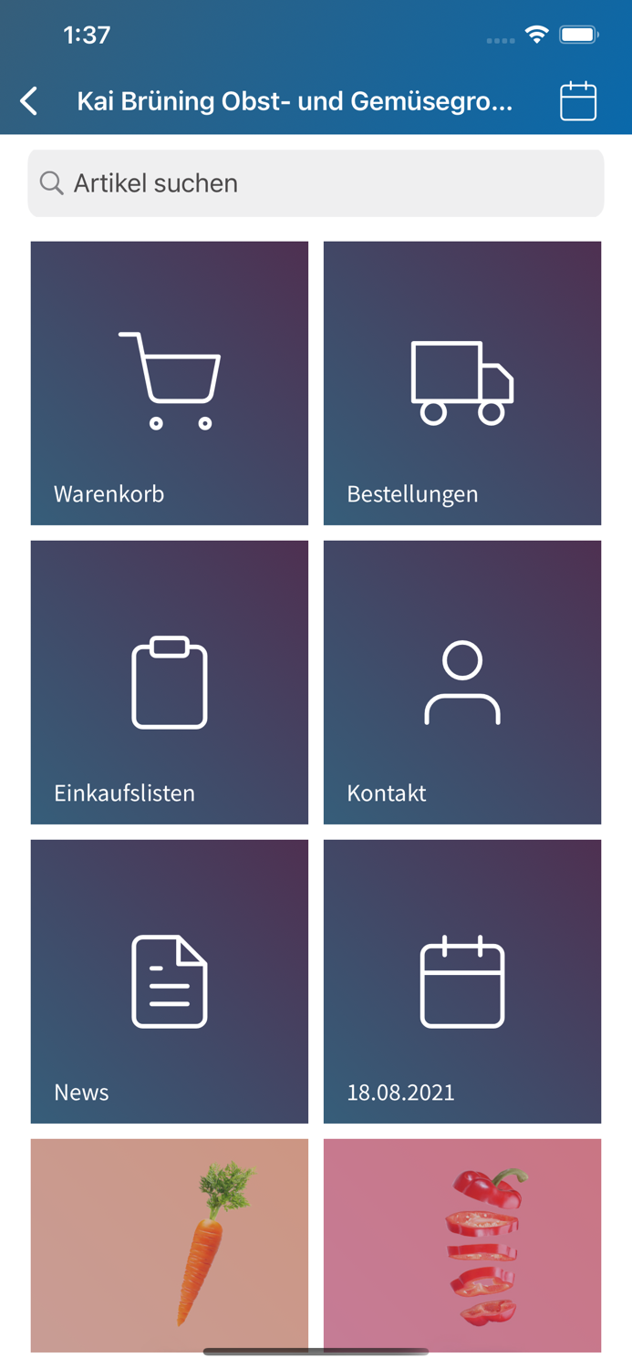 Brüning Bestell-App