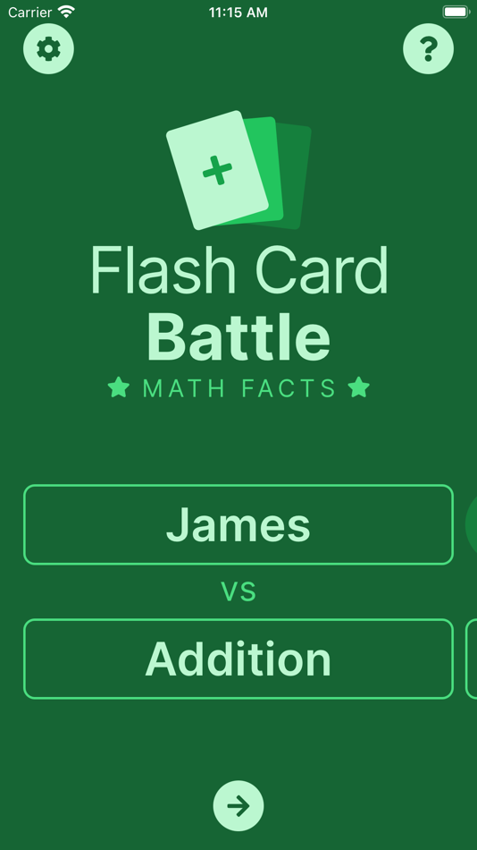 #10. Flash Card Battle (iOS) 由: Benjamin Blakely