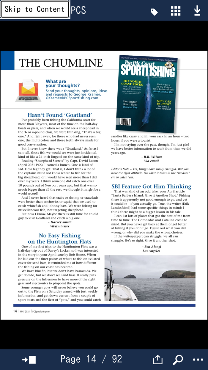 Pacific Coast Sportfishing Mag
