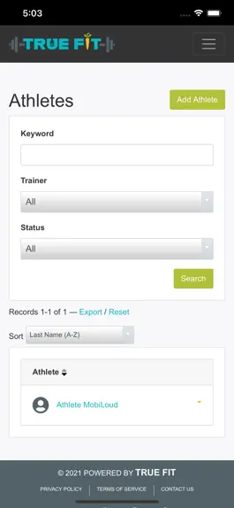Game screenshot True Fit Training & Nutrition mod apk