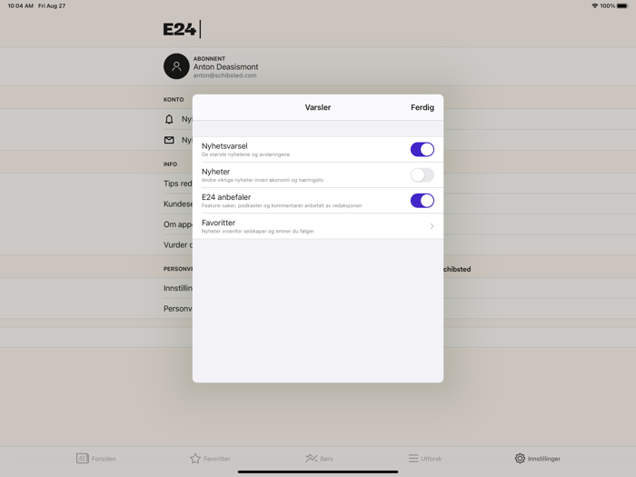 E24 - nyheter om økonomi