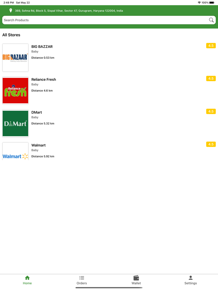 Apporio Grocery User