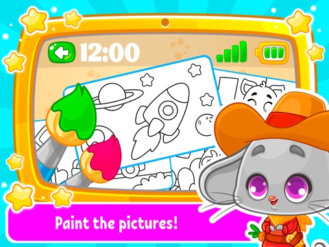 タブレットの開発(Toy Phone)ゲームと着色のおすすめ画像3