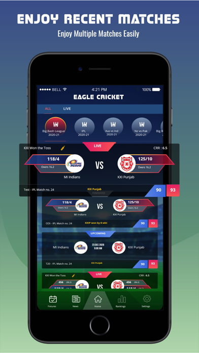 Eagle Cricket Live Line Screenshot