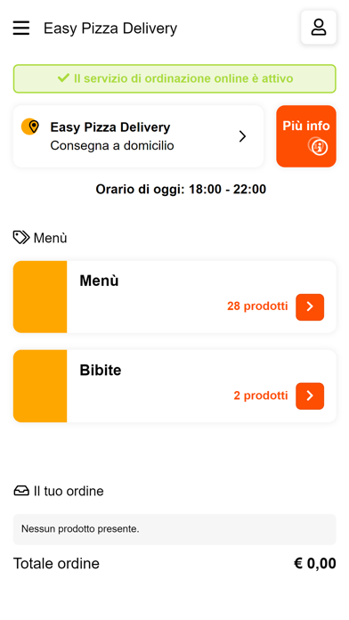 Easy Pizza Delivery Screenshot